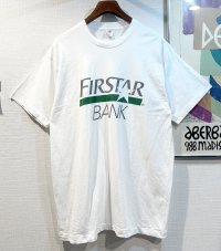 【90’s】【USA製】ビンテージ【FRUIT OF THE LOOM】【フルーツオブザルーム】【FIRSTAR BANK】【企業ロゴ】白【 Tシャツ】 サイズXL 