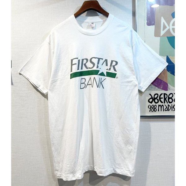 画像1: 【90’s】【USA製】ビンテージ【FRUIT OF THE LOOM】【フルーツオブザルーム】【FIRSTAR BANK】【企業ロゴ】白【 Tシャツ】 サイズXL 