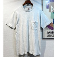 90's【USA製】 ビンテージ【FRUIT OF THE LOOM 】フルーツオブザルーム【グレー】【無地】【ポケット付き】【 Tシャツ】ポケT【サイズL】 