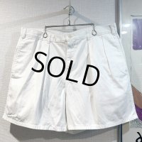 【POLO RALPH LAUREN】オールドラルフローレン【白】【２タック】【ショートパンツ】【短パン】【コットンショーツ】【W36】 