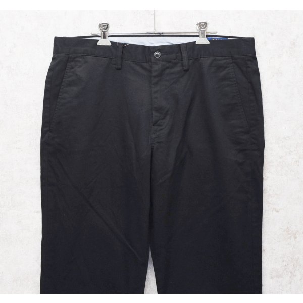 画像3: 【程度良好】【ラルフローレン】POLO RALPH LAUREN【黒】STRETCH STRAIGHT FIT【コットンパンツ】【34×32】 