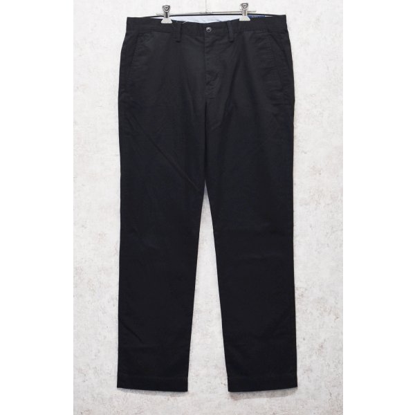 画像1: 【程度良好】【ラルフローレン】POLO RALPH LAUREN【黒】STRETCH STRAIGHT FIT【コットンパンツ】【34×32】 
