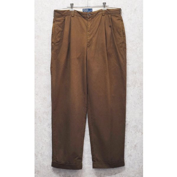 画像3: 【ラルフローレン】POLO RALPH LAUREN【ブラウン】HAMMOND PANT【ハモンドパンツ】【２タック】【コットンパンツ】【36×30】 
