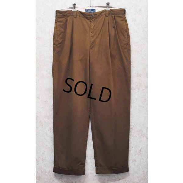 画像3: 【ラルフローレン】POLO RALPH LAUREN【ブラウン】HAMMOND PANT【ハモンドパンツ】【２タック】【コットンパンツ】【36×30】 