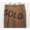 【ラルフローレン】POLO RALPH LAUREN【ブラウン】HAMMOND PANT【ハモンドパンツ】【２タック】【コットンパンツ】【36×30】 