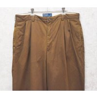 【ラルフローレン】POLO RALPH LAUREN【ブラウン】HAMMOND PANT【ハモンドパンツ】【２タック】【コットンパンツ】【36×30】 