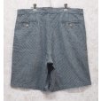 画像3: ビンテージ【Eddie Bauer】エディーバウアー 【紺×緑チェック】【２タック】【リネンコットンショーツ】【短パン】【W36】<br> (3)
