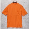 【デッドストック】【イングランド製】【Bulwark】【オレンジ】【無地】ポケット付き【Tシャツ】【サイズM】 