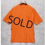 【デッドストック】【イングランド製】【Bulwark】【オレンジ】【無地】ポケット付き【Tシャツ】【サイズM】 