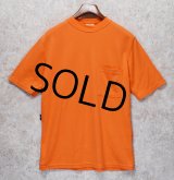 【デッドストック】【イングランド製】【Bulwark】【オレンジ】【無地】ポケット付き【Tシャツ】【サイズM】 