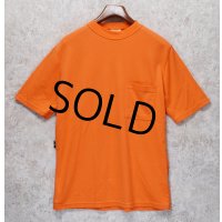 【デッドストック】【イングランド製】【Bulwark】【オレンジ】【無地】ポケット付き【Tシャツ】【サイズM】 