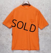 【デッドストック】【イングランド製】【Bulwark】【オレンジ】【無地】ポケット付き【Tシャツ】【サイズM】 