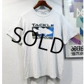 ビンテージ【TACLE WAREHOUSE】魚 バス釣り ブラックバス【霜降りグレー】Tシャツ【サイズL】 