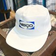 画像1: デッドストック 80's 〜 USA製【ビンテージ】【Delong】デロング 【白×青】【企業ロゴ】NIBCO【ベースボールキャップ】【サイズL】<br> (1)