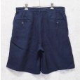 画像3: 90's【USA製】ビンテージ【ラルフローレン】【POLO RALPH LAUREN】【紺】【リネン】2タック【ショートパンツ】 【短パン】【ショーツ】【W33程度】<br> (3)