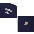 画像2: 【ビンテージ】【カーハート】carhartt【胸ポケット】濃紺【ロンT】ポケT【サイズ L】<br> (2)