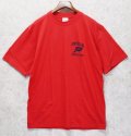 90's~【デッドストック】【USA製】【ビンテージ】ウィングフット 【コットンエクスチェンジ】The Cotton Exchange【PENN RELAYS medical stuff】【赤】Tシャツ【サイズXL】 