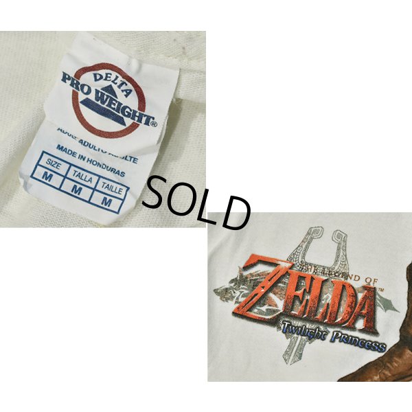 画像2: ビンテージ【DELTA】ゼルダの伝説 リンク トワイライトプリンセス【クリーム色】キャラクターTシャツ 【サイズM】 