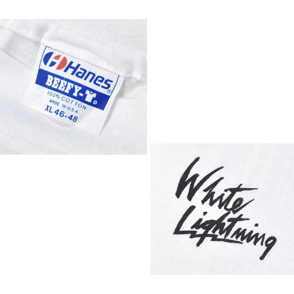 画像2: デッドストック【〜90's】【USA製】【ビンテージ】【Hanes】ヘインズ【ANGLO】【白】【Tシャツ】【サイズXL】 