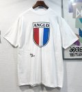 デッドストック【〜90's】【USA製】【ビンテージ】【Hanes】ヘインズ【ANGLO】【白】【Tシャツ】【サイズXL】 