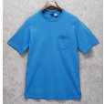 画像1: 90's【USA製】 ビンテージ【ランズエンド】【LANDS' END】【スカイブルー】【無地】【ポケット付き】【Tシャツ】【サイズL】<br> (1)