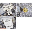 画像2: 【USA製】【ビンテージ】【Cooke Street】【チャコールグレー】ペイズリー柄【コットン】【半袖シャツ】【サイズXL】<br> (2)