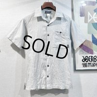 ビンテージ【パタゴニア】patagonia【ヘンプｘコットン】【オフホワイト】ストライプ 半袖シャツ【サイズXS】 