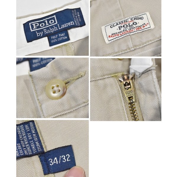 画像2: 【ラルフローレン】POLO RALPH LAUREN【ベージュ】【philip pant】フィリップパンツ【コットンパンツ】【34×32】 