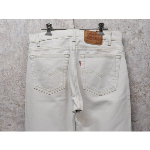 画像5: 90’ｓ【USA製】ビンテージ【LEVI'S】【リーバイス505】５０５ 白【デニムパンツ】【ホワイトデニム】【32ｘ32】 