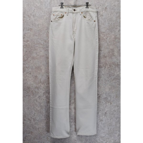 画像2: 90’ｓ【USA製】ビンテージ【LEVI'S】【リーバイス505】５０５ 白【デニムパンツ】【ホワイトデニム】【32ｘ32】 