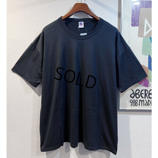 画像1: 【ほぼ未使用】【USA製】【Russell】【ラッセル】【黒】【無地】【Tシャツ】【サイズXXL】 