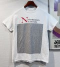 【ビンテージ】Northeastern University【ノースイースタン大学】【白】【カレッジTシャツ】【サイズＭ程度】 