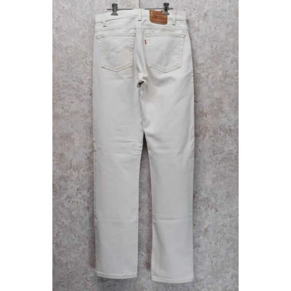 画像6: 90’ｓ【USA製】ビンテージ【LEVI'S】【リーバイス505】５０５ 白【デニムパンツ】【ホワイトデニム】【32ｘ32】 