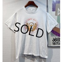 70's~【ビンテージ】【national old timers auto racing club】白【Tシャツ】【サイズM程度】 
