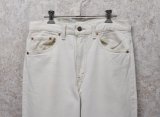 90’ｓ【USA製】ビンテージ【LEVI'S】【リーバイス505】５０５ 白【デニムパンツ】【ホワイトデニム】【32ｘ32】 