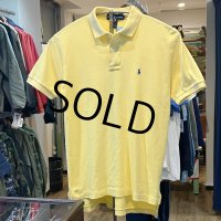 ビンテージ【ラルフローレン】 【POLO ralph lauren】【黄色】【無地】【ポロシャツ】 【サイズＭ】  