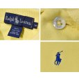 画像2: ビンテージ【ラルフローレン】 【POLO ralph lauren】【黄色】【無地】【ポロシャツ】 【サイズＭ】 <br> (2)