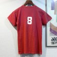 画像3: 【ビンテージ】【HAZILEY Y.A.L】【8】シングルステッチ バックプリント付き 赤【Tシャツ】【S程度】<br> (3)