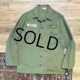 【60's】【ビンテージ】【FOUR STAR by HAYES製】【民生品】コットンツイル【ユーティリティシャツ】L程度 