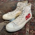 画像2: 【プレイコムデギャルソン】【コンバース】【CONVERSE】【ＣＴ７０】【白】【ハイカット】【サイズ 28.5ｃｍ】【US10】<br> (2)