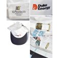 画像2: デッドストック ~90's USA製【ビンテージ】【K-Products】ケープロダクト【白×黒】Duke Energy【企業ロゴ】【ベースボールキャップ】<br> (2)