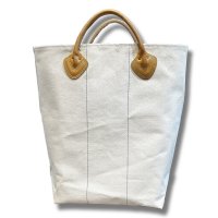 【ビンテージ】【L.L.bean】【エルエルビーン】【レザーハンドル】 ログキャリー カスタムトートバッグ 【キャンバス】ガイドステッチ【トートバッグ】【キャンパストート】 
