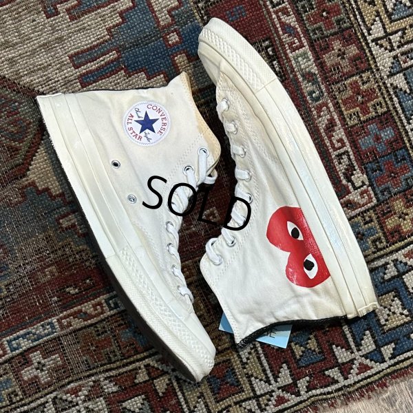 画像1: 【プレイコムデギャルソン】【コンバース】【CONVERSE】【ＣＴ７０】【白】【ハイカット】【サイズ 28.5ｃｍ】【US10】 