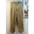 画像1: デッドストック 【40's】【ビンテージ】U.S.ARMY【米軍実物】M-45【45カーキ】４５カーキ【チノパンツ】ダブルステッチ【片玉縁】【３４Ｘ３３】<br> (1)