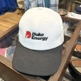 画像1: デッドストック ~90's USA製【ビンテージ】【K-Products】ケープロダクト【白×黒】Duke Energy【企業ロゴ】【ベースボールキャップ】<br> (1)