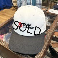 デッドストック ~90's USA製【ビンテージ】【K-Products】ケープロダクト【白×黒】Duke Energy【企業ロゴ】【ベースボールキャップ】 