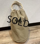 40's~【ビンテージ】米軍実物【U.S.ARMY】ステンシル【巾着バッグ】 【コットンバッグ】【ポーチ】 