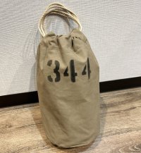 40's~【ビンテージ】米軍実物【U.S.ARMY】ステンシル【巾着バッグ】 【コットンバッグ】【ポーチ】 