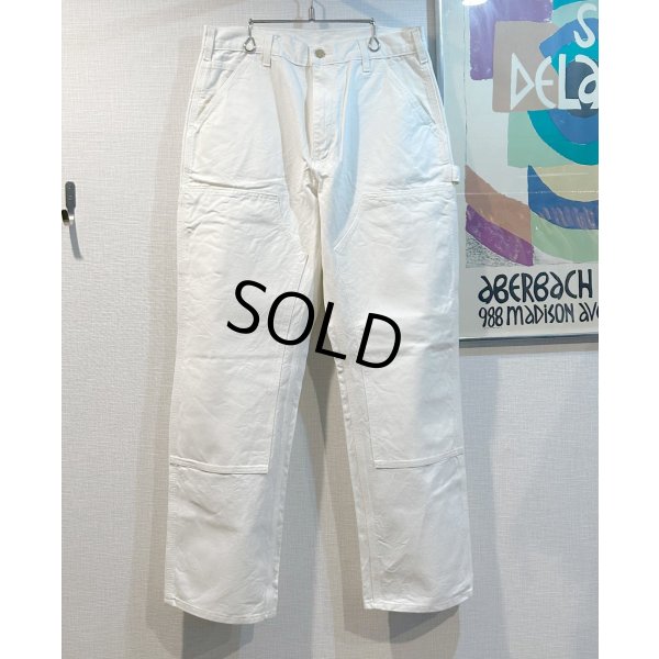 画像2: 程度良好!! USA製【ビンテージ】【カーハート】ダブルニー【carhartt】【白】ワークパンツ【ペインターパンツ】Loose Original Fit【33ｘ30】 