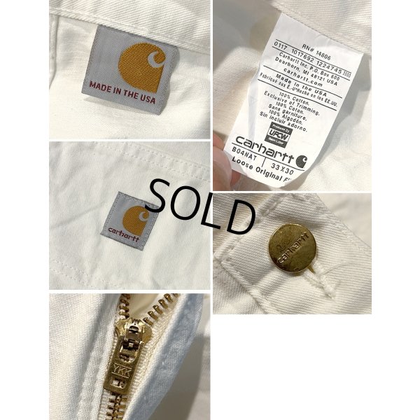 画像3: 程度良好!! USA製【ビンテージ】【カーハート】ダブルニー【carhartt】【白】ワークパンツ【ペインターパンツ】Loose Original Fit【33ｘ30】 